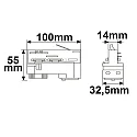 3-Phasen Universal-Schienenadapter (DALI) - für Leuchten mit offenem Kabel, 230V AC, belastbar bis 10kg, DALI steuerbar