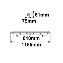 ISOLED LED Feuchtraumleuchte SL POWERSWITCH DALI, IP66 IK08, 120cm, 22-39W (multi) 4000K 5600lm 120°, DALI  dimmbar, grau