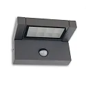 LED Außenwandleuchte mit PIR Bewegungs-/Helligkeitssensor (einstellbar), IP65, 12W 3000K 1000lm 90°, neigbarer Kopf
