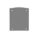 end cap EC116 (LAMP30 V1+V2) set of 2, silver