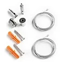 accessories wire suspension Z04 (LAMP30 V2) 2-fold, silver 150cm