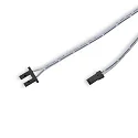 Zubehör für Profil SURF12 FLAT - Endkappe mit Einspeiser für FC-Flexband 12V DC, 50cm Kabel + MiniAmp-Stecker, max. 3A