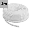 cable PVC COATED - 2X0,75MM² H05VV-F -BY THE METER, black