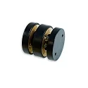 Zubehör für NV-Aufbauschiene TRACK48 (5cm) - MULTI X Basismodul, max. 6A, 4-polig, rund, ohne Verbindungs-Adapter, schwarz