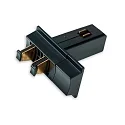 Zubehör für NV-Aufbauschiene TRACK48 (5cm) +  MULTI X Verbindungs-Adapter zum Basismodul. 6A, 4-polig, schwarz