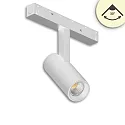 LED Schienenstrahler für NV-Schienensystem TRACK48, 48V DC, 7W, CRI90, UGR<19, schwenkbar, DALI dimmbar, 3000K 30°, weiß