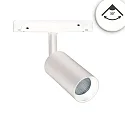 LED Schienenstrahler für NV-Schienensystem TRACK48, 48V DC, 16W, CRI90, UGR<19, schwenkbar, DALI dimmbar, 4000K 30°, weiß