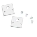 Zubehör für NV-Aufbauschiene TRACK48 FLAT - Endkappen-Set, flach, 2 Stk., weiß