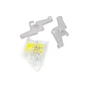 Zubehör für NV-Einbau- und Aufbauschiene TRACK48 (FLAT) - Montageclip, 2 Stück, weiß