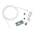 Zubehör für ISOLED Aufbauschienen - Zusatz-Seil für Universal-Abhängung, 3-Phasen / TRACK48 (FLAT), 2er-Set, 200cm, weiß