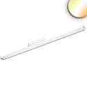 3-Phasen LED Linearleuchte DALI, 120cm, 40W 3000/3500/4000K (CCT Switch), CRi>90, prismatisch, DALI dimmbar, weiß