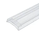 Zubehör für 3-Phasen Linearleuchte prismatisch, 120cm - Einschubcover, 2x25° Linse doppelt-asymmetrisch