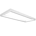 NV-Leuchtenrahmen TRACK48 H50, innen 50 x119.2cm, unbestückte Schiene, ohne IR-Panel / Akustik-Absorber, weiß