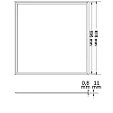 ISOLED mounting frame FRAME 625 IP42, white 
