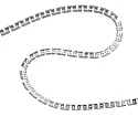 ISOLED LED Aufbauprofil für NEON Flexband B04H08, eloxiert, gezahnt, flexibel, 1m, silber