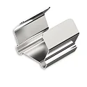 Metallclip für Blindabdeckung für FASTFIX LED RX L LED Linearsystem, silber