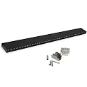 ISOLED LED Hängeleuchte RASTER, 120cm, 36°, 30W, 3000K, 3700lm, UGR<19, IP42, DALI dimmbar, schwarz