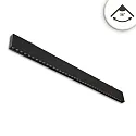 LED Hängeleuchte RASTER, 120cm, 36°, 30W, 4000K, 3800lm, UGR<19, IP42, DALI dimmbar, schwarz