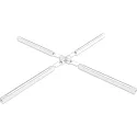 X-Verbinder für LED Aufbau-/Hängeleuchte LINKLINE50, weiß