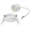 ISOLED LED Einbaustrahler BACK68, rund, 36°, 5W, 3000K, 420lm, IP20, dimmbar, weiß