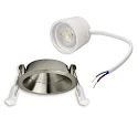 ISOLED LED Einbaustrahler BACK68, rund, 36°, 5W, 3000K, 420lm, IP20, dimmbar, nickel gebürstet