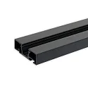 LED Gardinenprofil CURTAIN 10 ONE, 1-längig, 200cm, schwarz