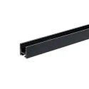 Gardinenprofil CURTAIN ONE FLAT, 1-längig, 200cm, schwarz