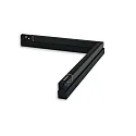 ISOLED track corner luminaire TRACK48 horizontal IP20, black dimmable