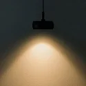ISOLED track pendant luminaire TRACK48 CIRCLE IP20, black dimmable