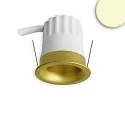 LED Einbaustrahler BACK32, rund, 36°, 5W, 3000K, 350lm, IP20, dimmbar, gold