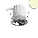 LED Einbaustrahler BACK32, rund, 36°, 5W, 3000K, 350lm, IP20, dimmbar, chrom