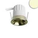 LED Einbaustrahler BACK32, rund, 36°, 5W, 2700K, 320lm, IP20, dimmbar, messing gebürstet