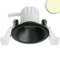 LED Einbaustrahler BACK45, rund, 36°, 5W, 2700K, 320lm, IP20, dimmbar, schwarz