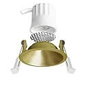 ISOLED LED Einbaustrahler BACK45, rund, 36°, 5W, 2700K, 320lm, IP20, dimmbar, gold