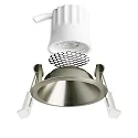ISOLED LED Einbaustrahler BACK45, rund, 36°, 5W, 3000K, 350lm, IP20, dimmbar, nickel gebürstet