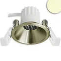 LED Einbaustrahler BACK45, rund, 36°, 5W, 2700K, 320lm, IP20, dimmbar, messing gebürstet