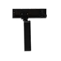 3-phase spot MATRIX DALI square, UGR < 19, with lens optics, on/off, cardanic swivelling IP20, black dimmable