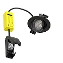 ISOLED LED Einbaustrahler SPHERE-68, 40°, 6W, 2700|3000|4000K, 660lm, IP54, dimmbar, schwenkbar, schwarz