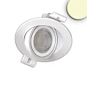 LED Einbaustrahler SPHERE-68, 40°, 6W, 2700|3000|4000K, 660lm, IP54, schwenkbar, dimmbar, weiß
