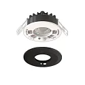 ISOLED LED Einbaustrahler VARIO-68 mit PIR-Sensor, 60°, 6W, 2700|3000|4000|6000K, 580lm, IP65, schwarz