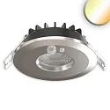 LED Einbaustrahler VARIO-68 mit PIR-Sensor, 60°, 6W, 2700|3000|4000|6000K, 580lm, IP65, chrom