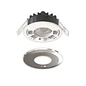 ISOLED LED Einbaustrahler VARIO-68 mit PIR-Sensor, 60°, 6W, 2700|3000|4000|6000K, 580lm, IP65, chrom