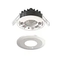 ISOLED LED Einbaustrahler VARIO-68 mit PIR-Sensor, 60°, 6W, 2700|3000|4000|6000K, 580lm, IP65, nickel gebürstet