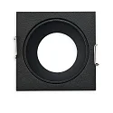 Einbaurahmen für MR11/GU10 Mini Spots, eckig, schwarz