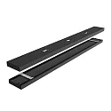 ISOLED LED Langfeldleuchte, 120x12cm, PowerSwitch 25|30|35|40W, ColorSwitch 3000|4000|5000K, 4400lm, UGR<19, 2H/2H, IP42, schwarz