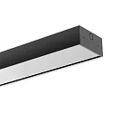 ISOLED LED Langfeldleuchte, 120x12cm, PowerSwitch 25|30|35|40W, ColorSwitch 3000|4000|5000K, 4400lm, UGR<19, 2H/2H, IP42, schwarz