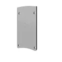 Endkappe EC124 für Leuchtenprofil HALON mit Cover C29/C61, silber