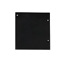 Endkappe EC133 für Gardinenprofil CURTAIN 10 ONE FLAT mit VISOR, 1 Paar (links & rechts), schwarz