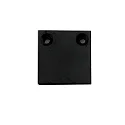 Endkappe EC132 für Gardinenprofil CURTAIN 10 ONE FLAT, 2 Stück, schwarz