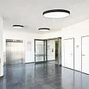ceiling luminaire DN600 PHASE CCT Switch, multipower IP44, black dimmable